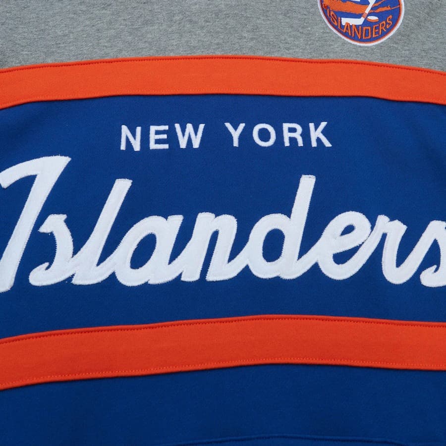 Худи Mitchell & Ness Royal New York Islanders Head Coach Pullover Hoodie