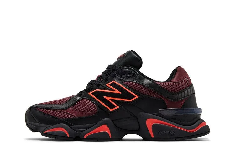 Кроссовки New Balance 9060 'Black Washed Burgundy'