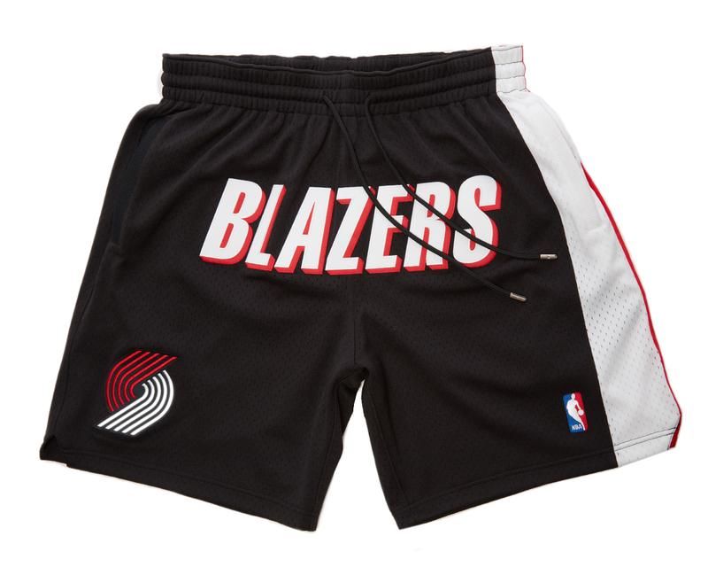 Спортивные шорты 2019 Just Don Portland Trailblazers Shorts Black