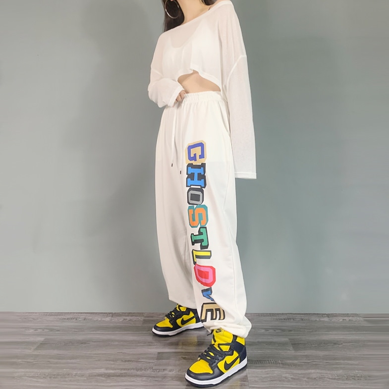 Спортивные брюки 2021 Ghostlove Hip-hop Style Sweatpants White