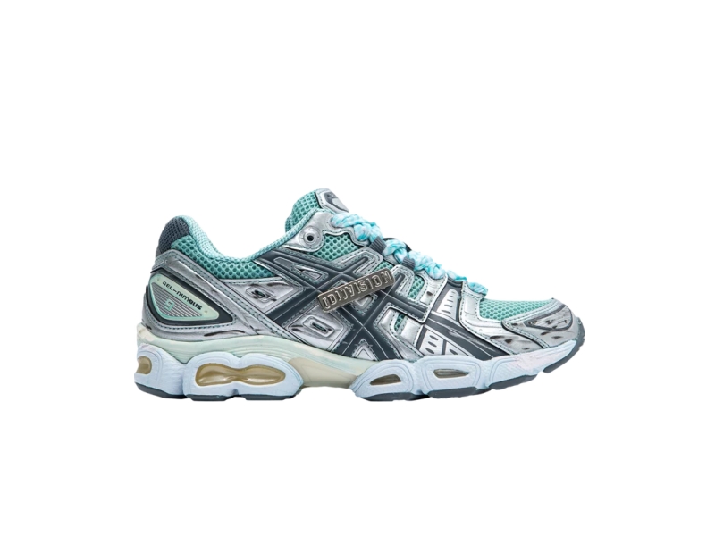Кроссовки (di)vision x Asics Gel Nimbus 9 Crafts For Mind – Checked Turquoise