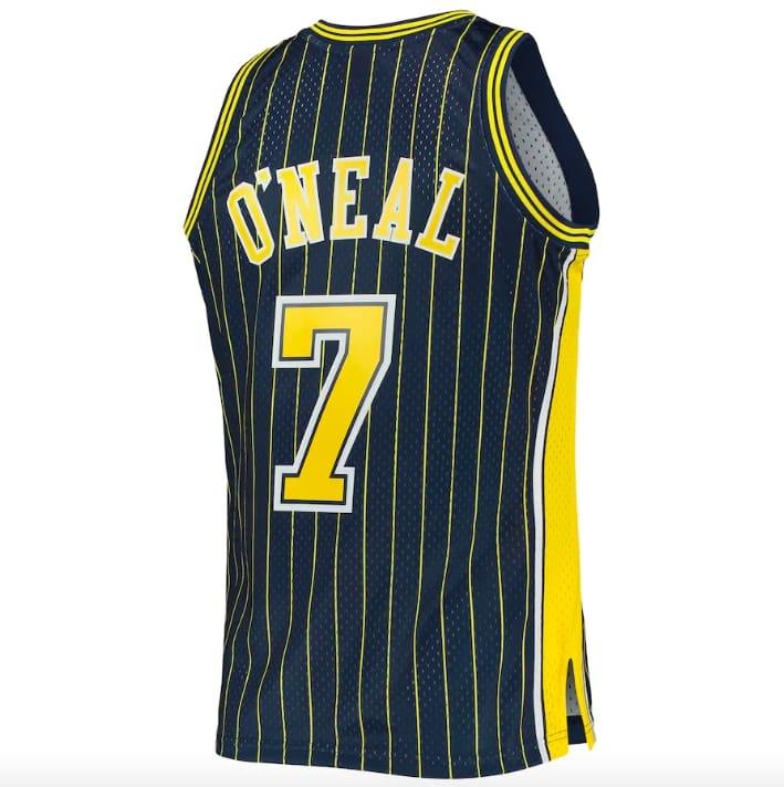 Баскетбольная джерси 2003-04 Indiana Pacers  #7 Jermaine O’Neal Mitchell & Ness Navy Jersey