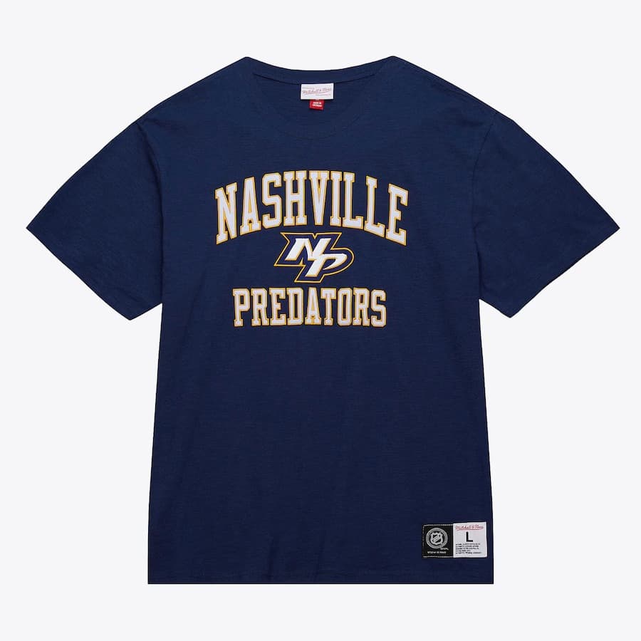 Футболка Mitchell & Ness Navy Nashville Predators Legendary Slub T-Shirt