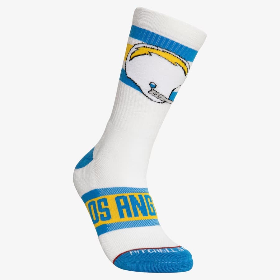 Спортивные носки Mitchell & Ness Los Angeles Chargers Hail Mary Crew Socks