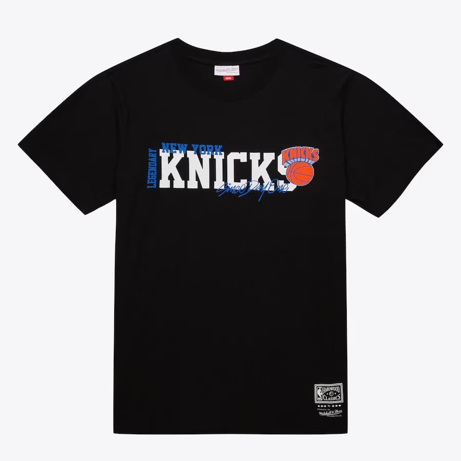 Mitchell-Ness-Black-New-York-Knicks-Hardwood-Classics-Home-Team-T-Shirt