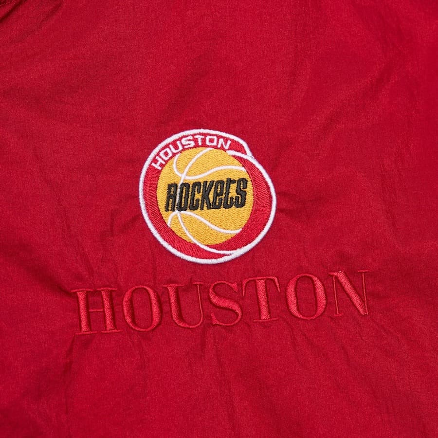 Анорак Mitchell & Ness Red Houston Rockets Team OG 3.0 Anorak Quarter-Zip Jacket