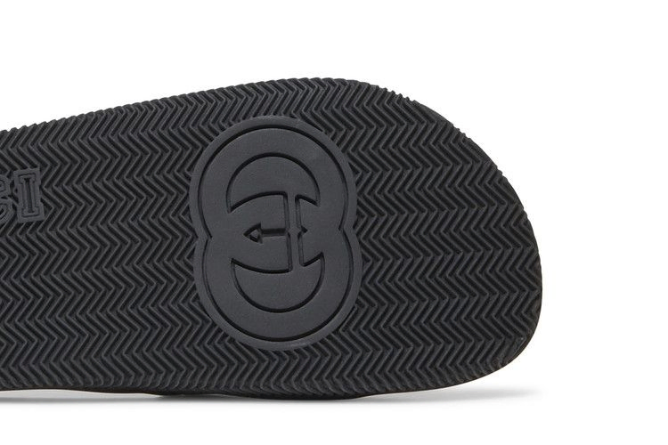 Кроссовки Gucci Slide 'Interlocking G - Black Red Green'