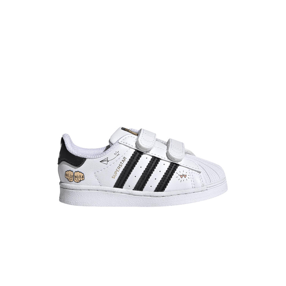 Кроссовки Adidas Superstar Infant 'Girls Rule - White'