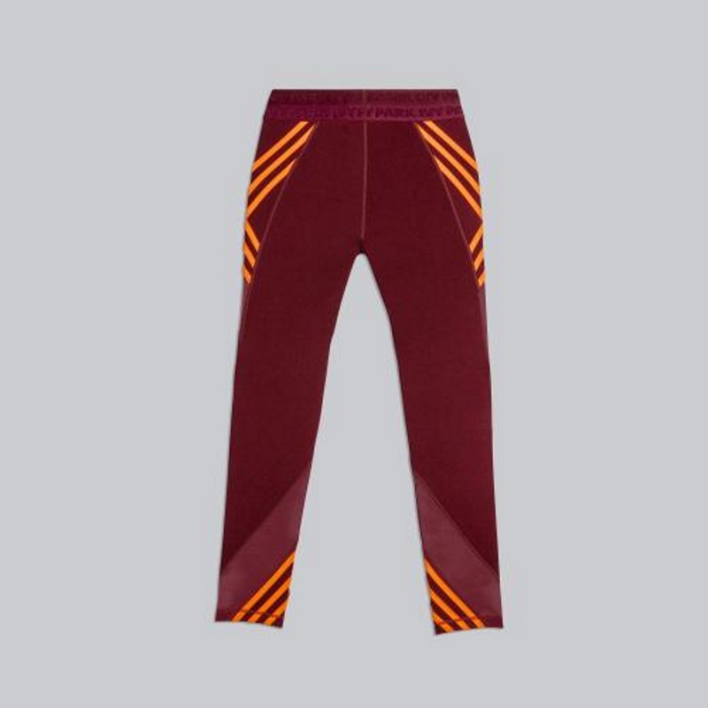 Тайтсы adidas Ivy Park 7/8 Tights Maroon/Solar Orange