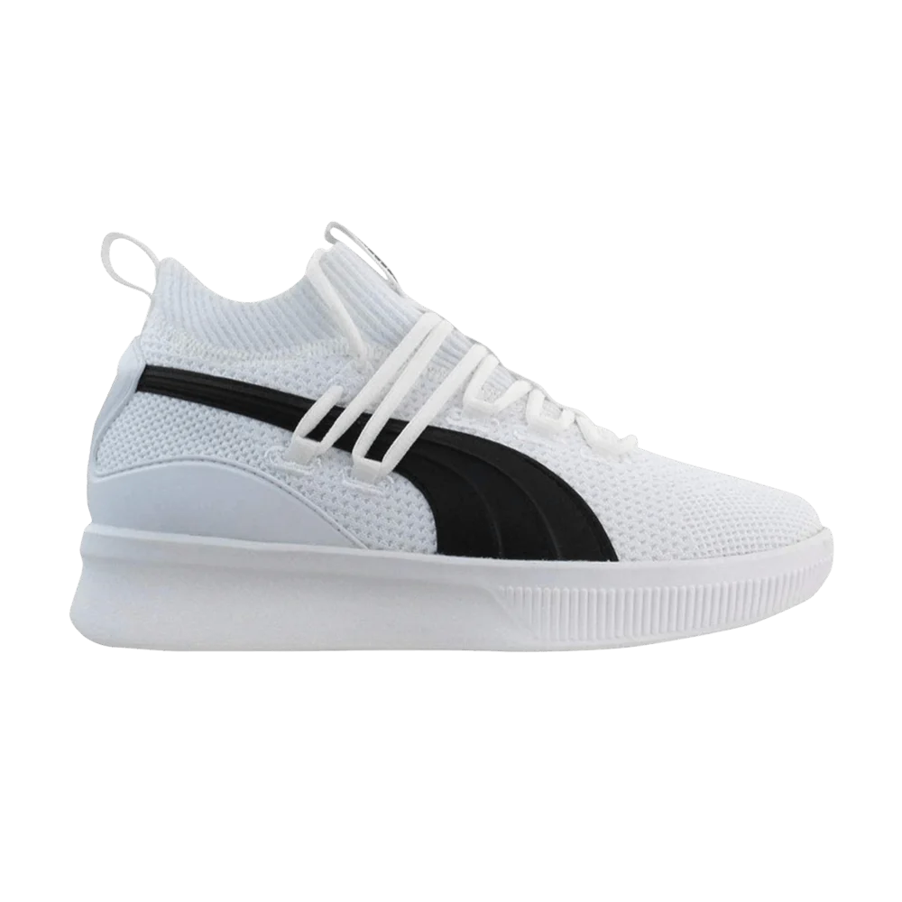 Krossovki-Puma-Clyde-Court-Jr-White-Black