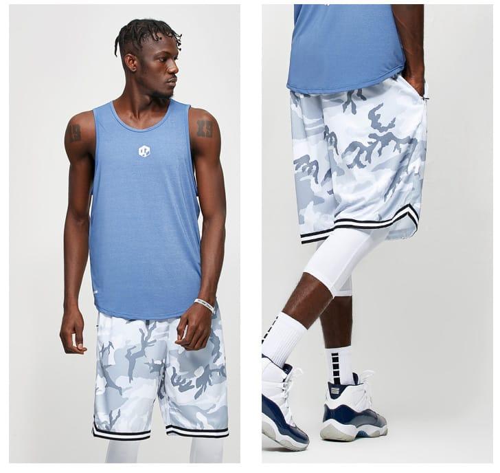 Баскетбольные шорты Ehot Stripes Blue Camo Shorts