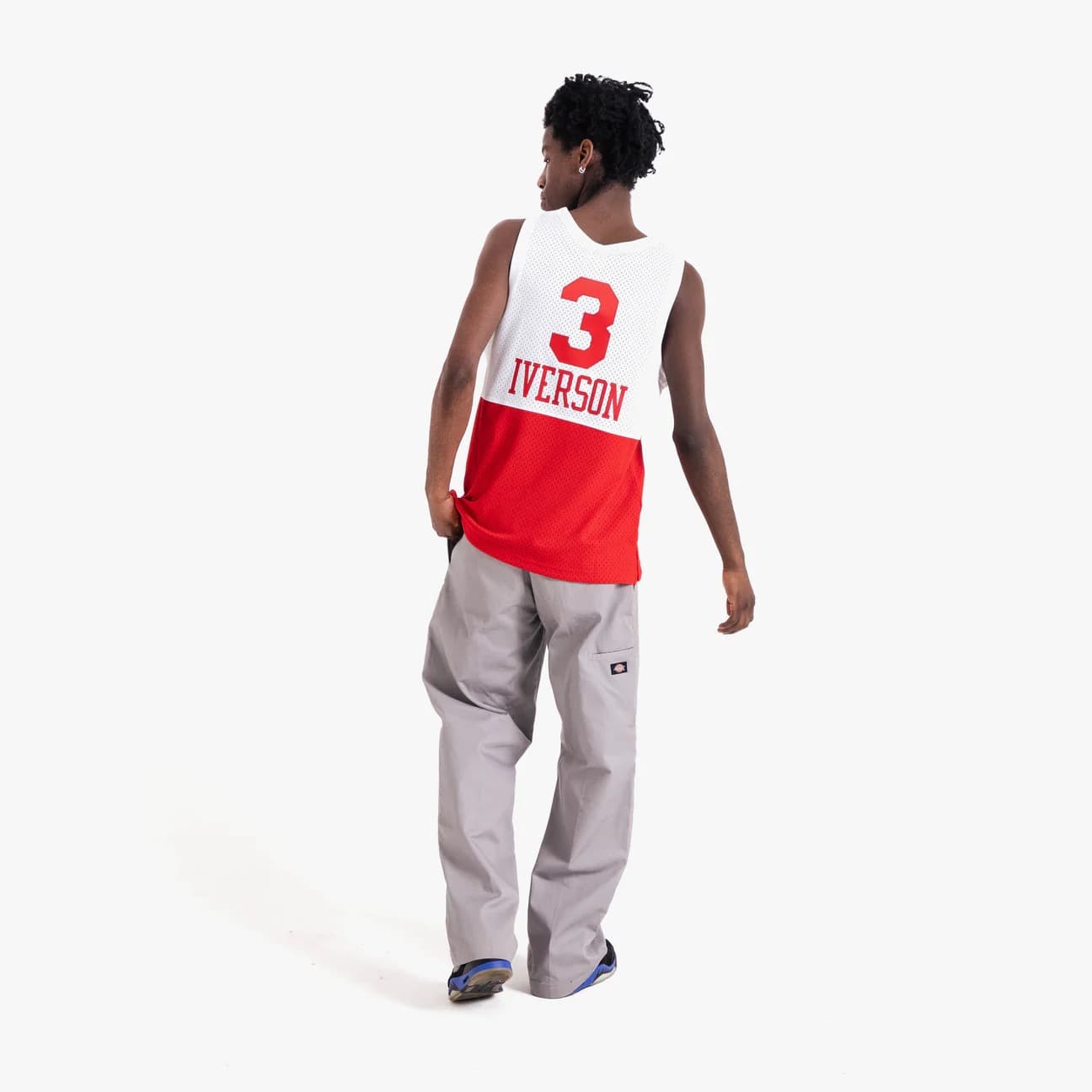 Баскетбольная джерси 2003-04 Philadelphia 76ers Allen Iverson #3 Swingman Hardwood Classics White Red Jersey