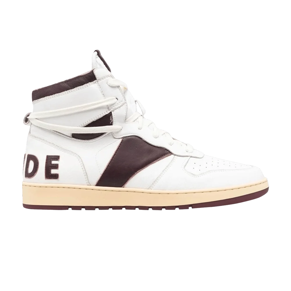 Krossovki-Rhude-Rhecess-High-White-Maroon