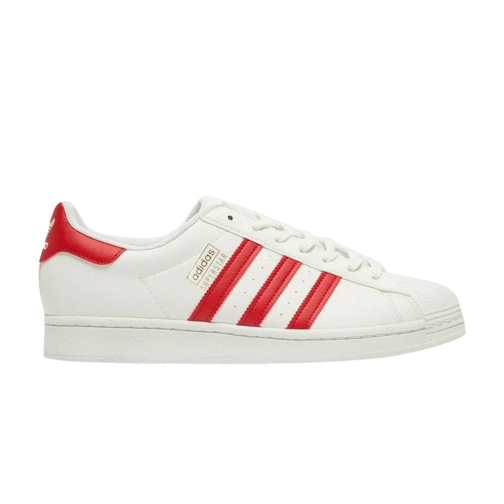 Кроссовки Adidas Superstar 'White Scarlet'
