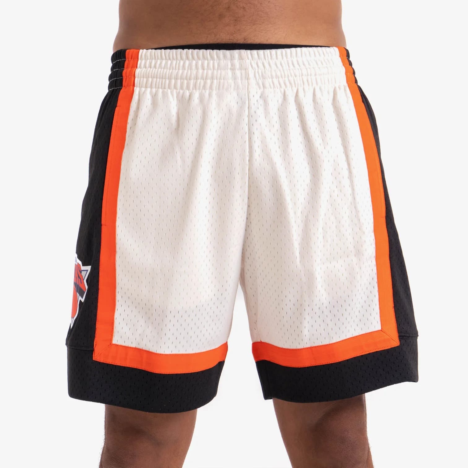 Спортивные шорты Mitchell & Ness New York Knicks Hardwood Classics Throwback Off White Swingman NBA Shorts