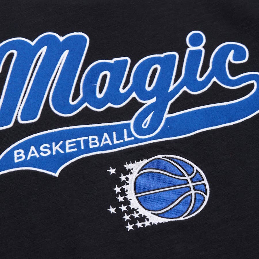 Футболка Mitchell & Ness Black Orlando Magic Vintage Logo Legendary Slub T-Shirt