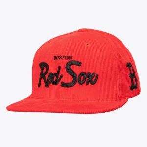 Mitchell-Ness-Red-Boston-Red-Sox-Corduroy-Snapback-Hat-300x300