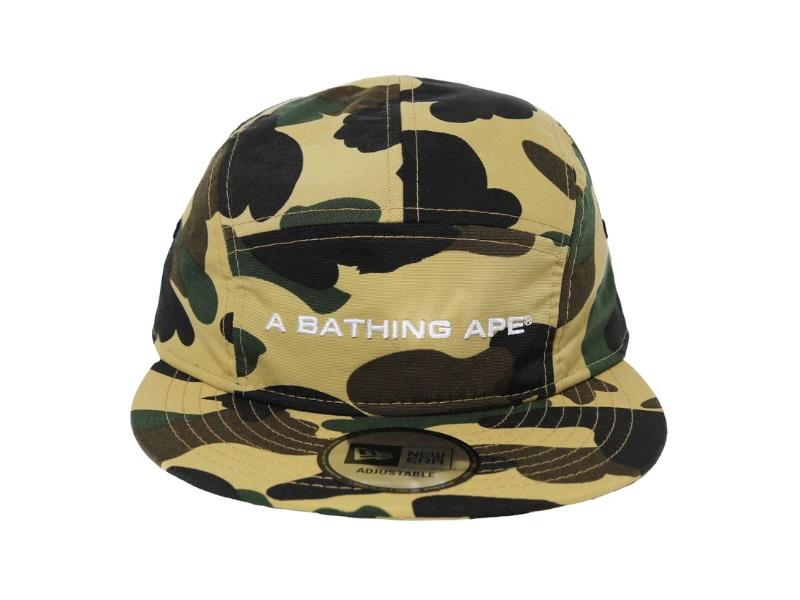 Бейсболка BAPE 1st Camo NEW ERA Jet Cap Yellow