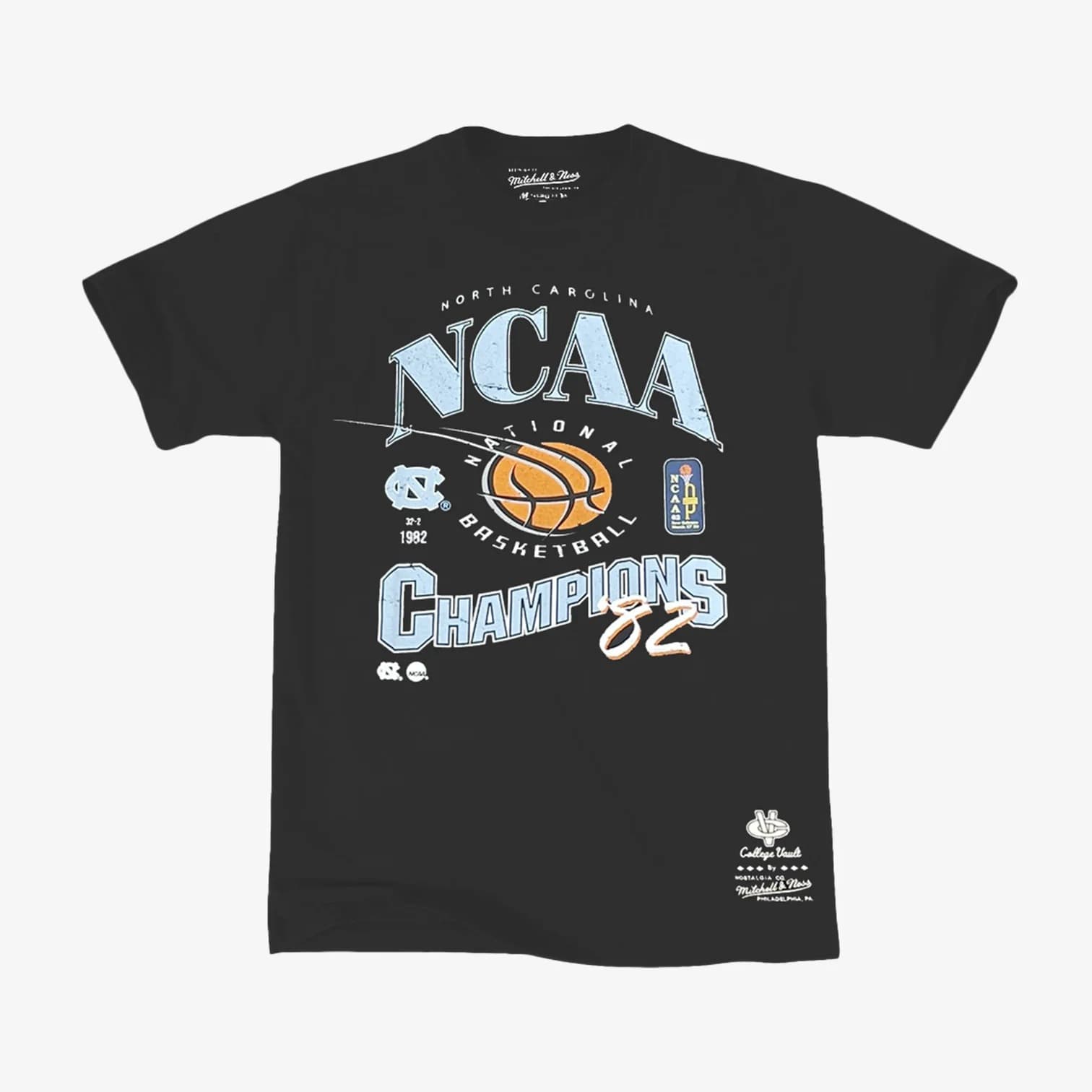 Футболка Mitchell & Ness University Of North Carolina Tar Heels Vintage 82 Champions NCAA T-Shirt