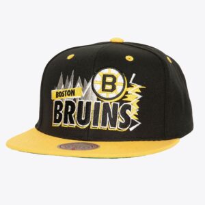 Mitchell-Ness-Black-Boston-Bruins-Buzz-Vintage-Snapback-Hat-300x300