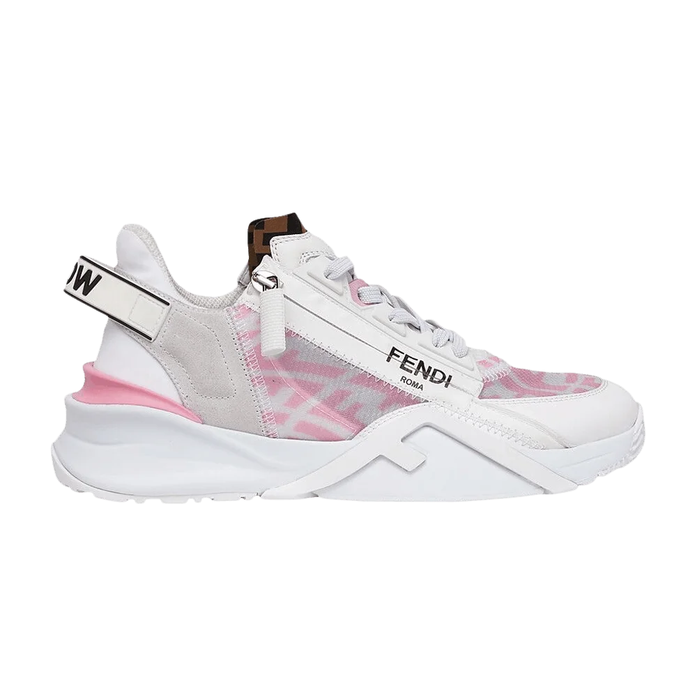 Кроссовки Fendi Wmns Flow FF Motif Low 'White Pink Monogram'