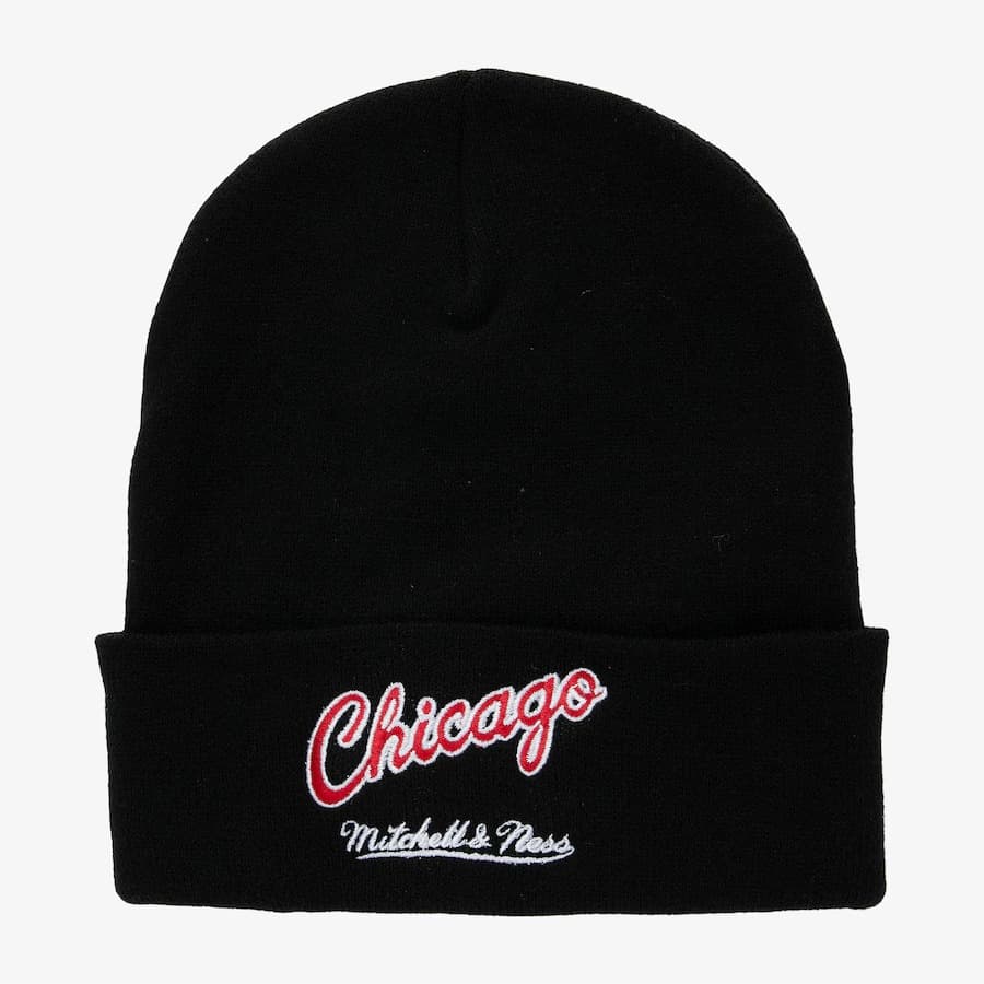 Mitchell-Ness-Black-Chicago-Bulls-Hardwood-Classics-Team-Origins-Cuffed-Knit-Hat-1