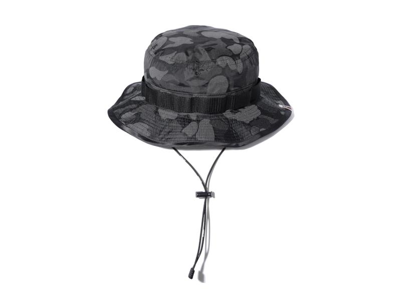 Панама BAPE ABC Dot Reflective Boonie Hat Black