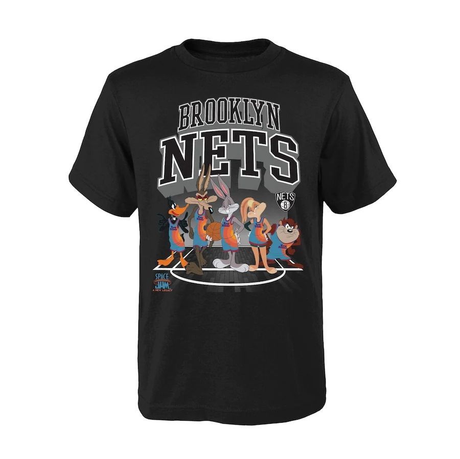 Баскетбольная футболка Brooklyn Nets Tunes On Court T-Shirt – Youth