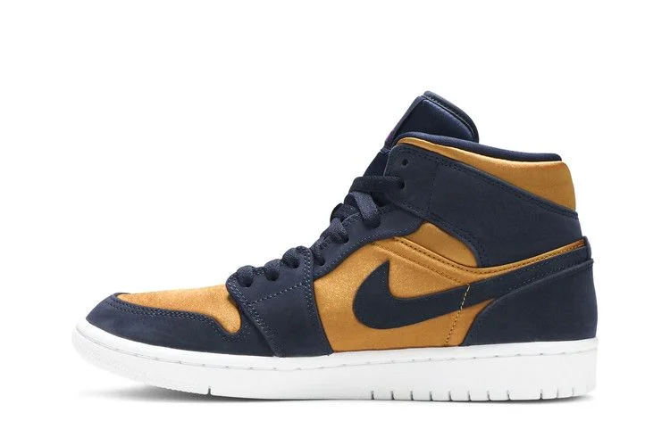 Кроссовки Air Jordan 1 Mid SE Premium 'Stain Gold'