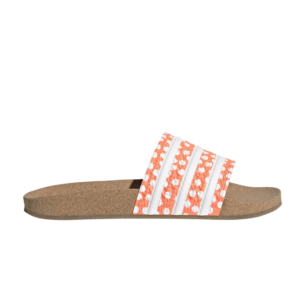 Adidas Wmns Adilette Slide 'Polka Dot - Beam Orange Gum'
