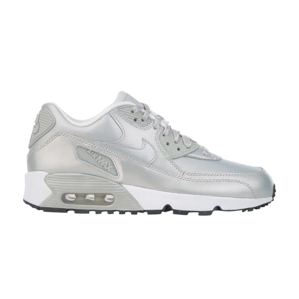 Krossovki-Nike-Air-Max-90-SE-Leather-GS-Metallic-Platinum