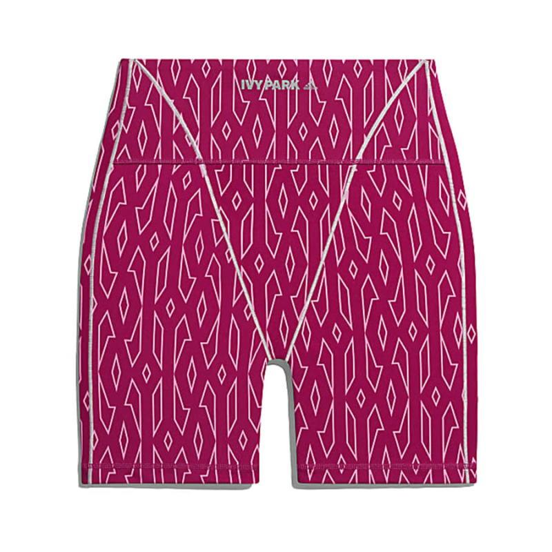 Короткие тайтсы adidas Ivy Park Monogram Short Tights (Plus Size) Bold Pink