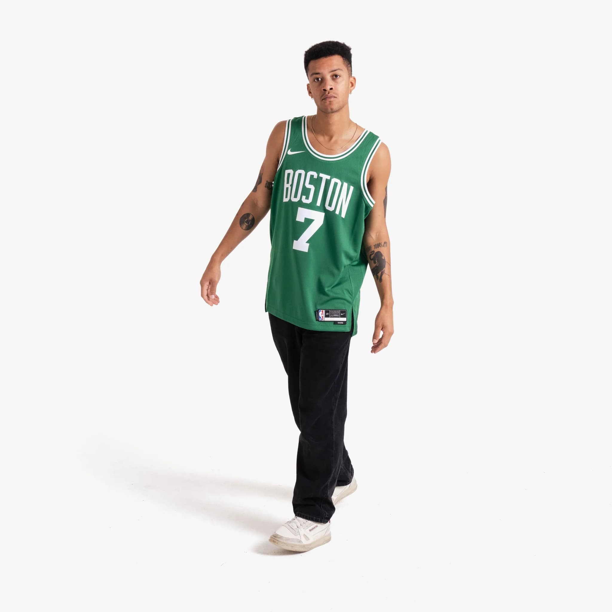 Баскетбольная джерси 2023-24 Boston Celtics Jaylen Brown #7 Swingman Icon Edition Green Jersey