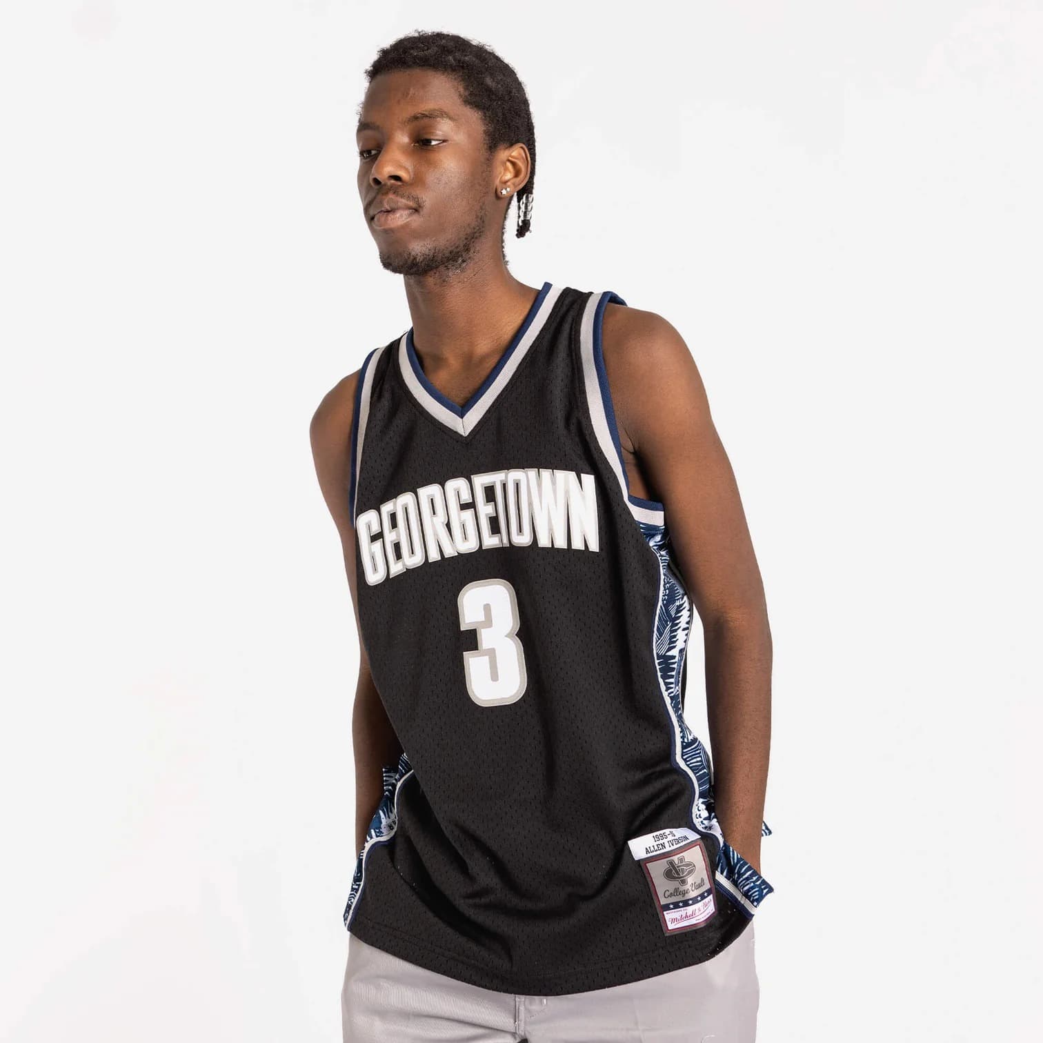 Баскетбольная джерси Mitchell & Ness Allen Iverson Georgetown Hoyas HWC Throwback NCAA Swingman Jersey