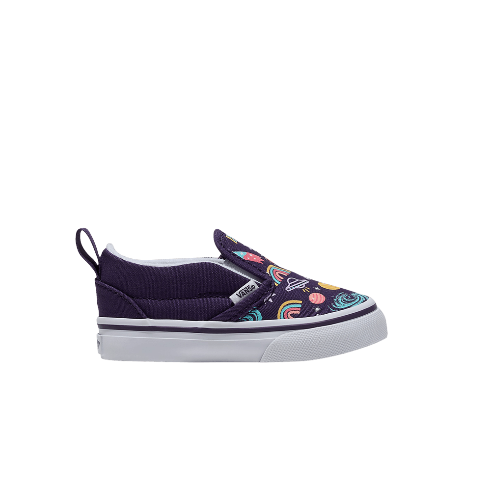 Кроссовки Vans Slip-On V Toddler 'Galaxy Purple'