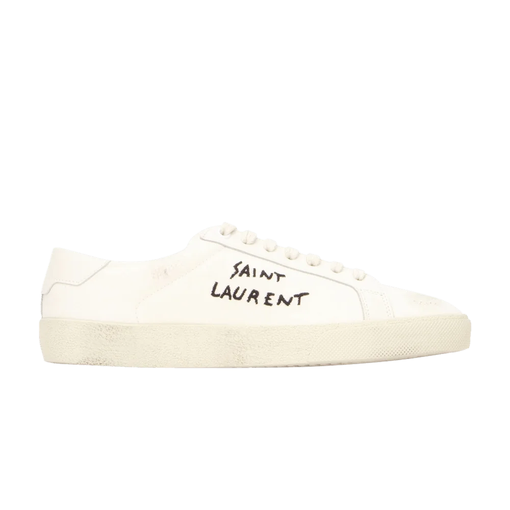 Krossovki-Saint-Laurent-Wmns-Court-Classic-SL06-Low-Embroidered