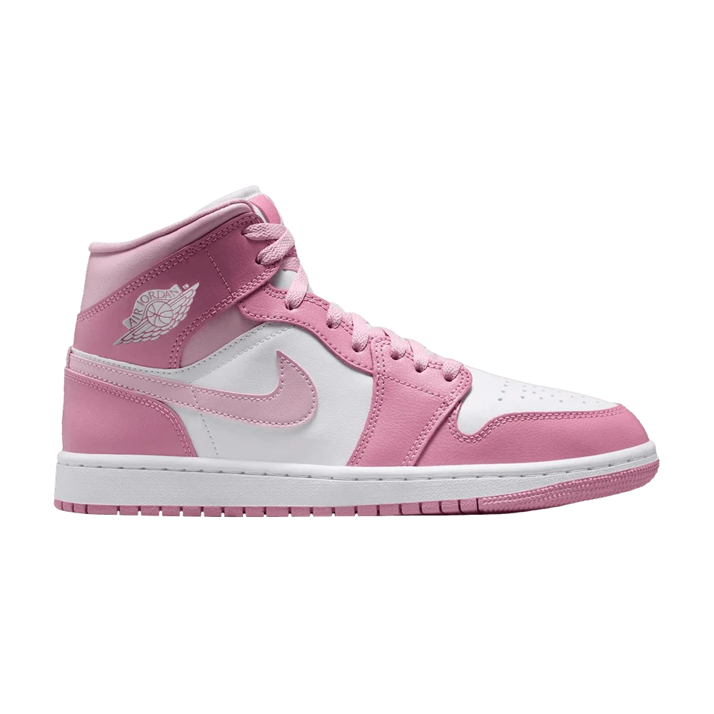 Кроссовки Air Jordan Wmns Jordan 1 Mid 'Elemental Pink Iced Carmine'