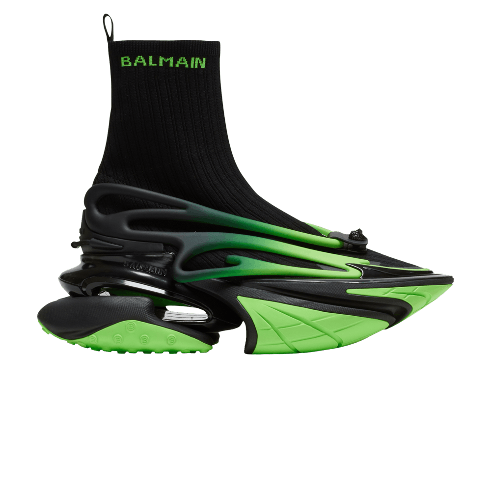 Кроссовки Balmain Unicorn High 'Black Green'