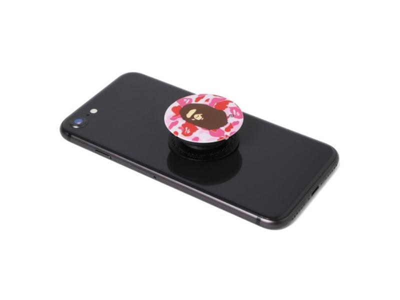 Попсокет BAPE ABC Ape Head Popsockets Pink