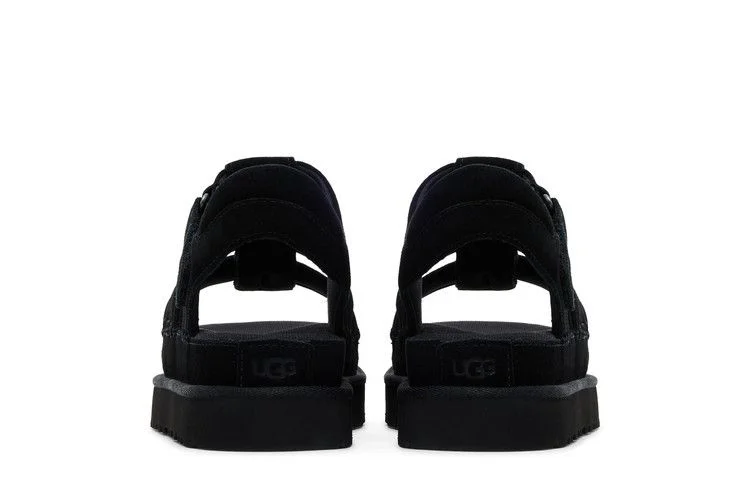 UGG Wmns Goldenstar Strap Platform Sandal 'Black'