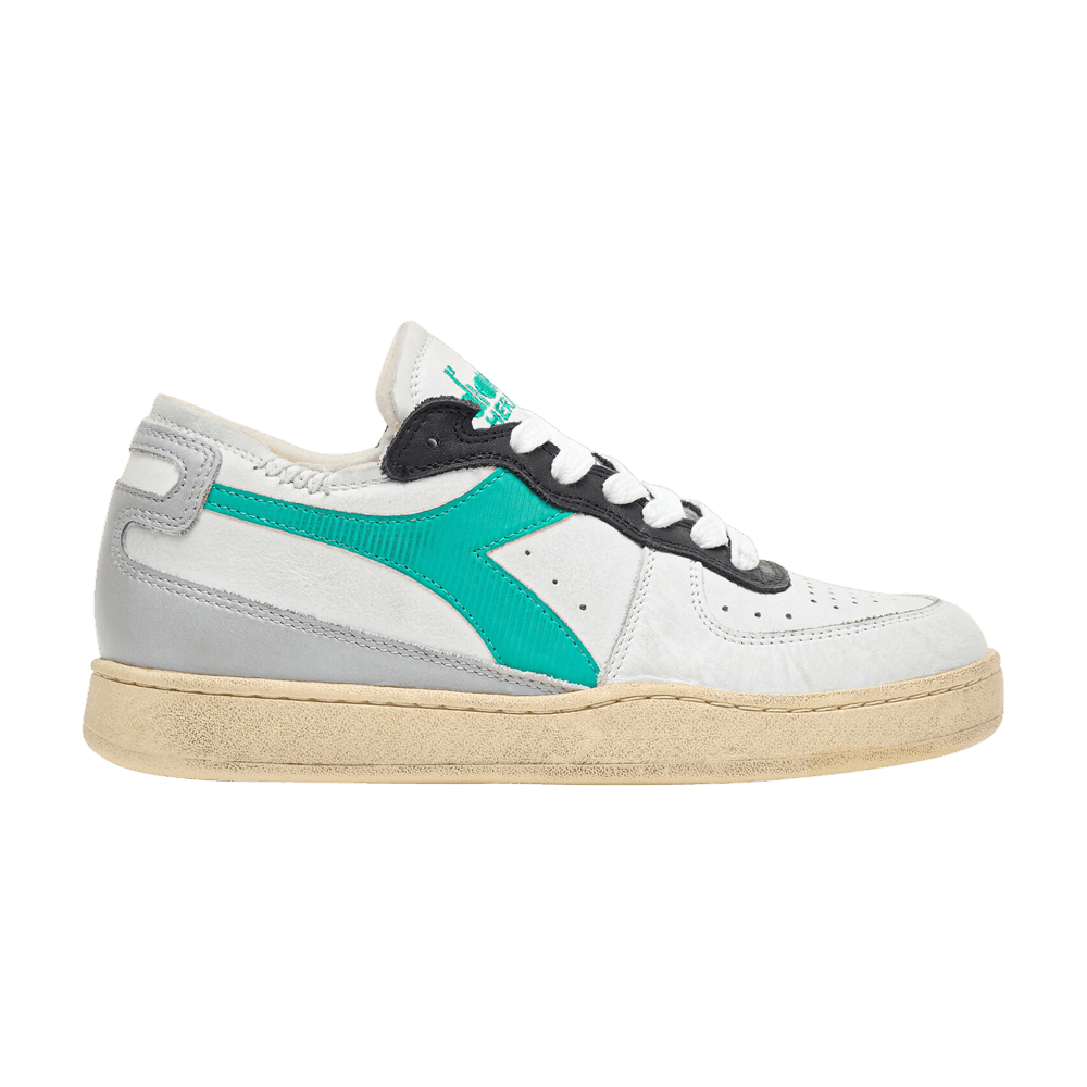 Кроссовки Diadora Mi Basket Row Cut 'White Peacock Green'