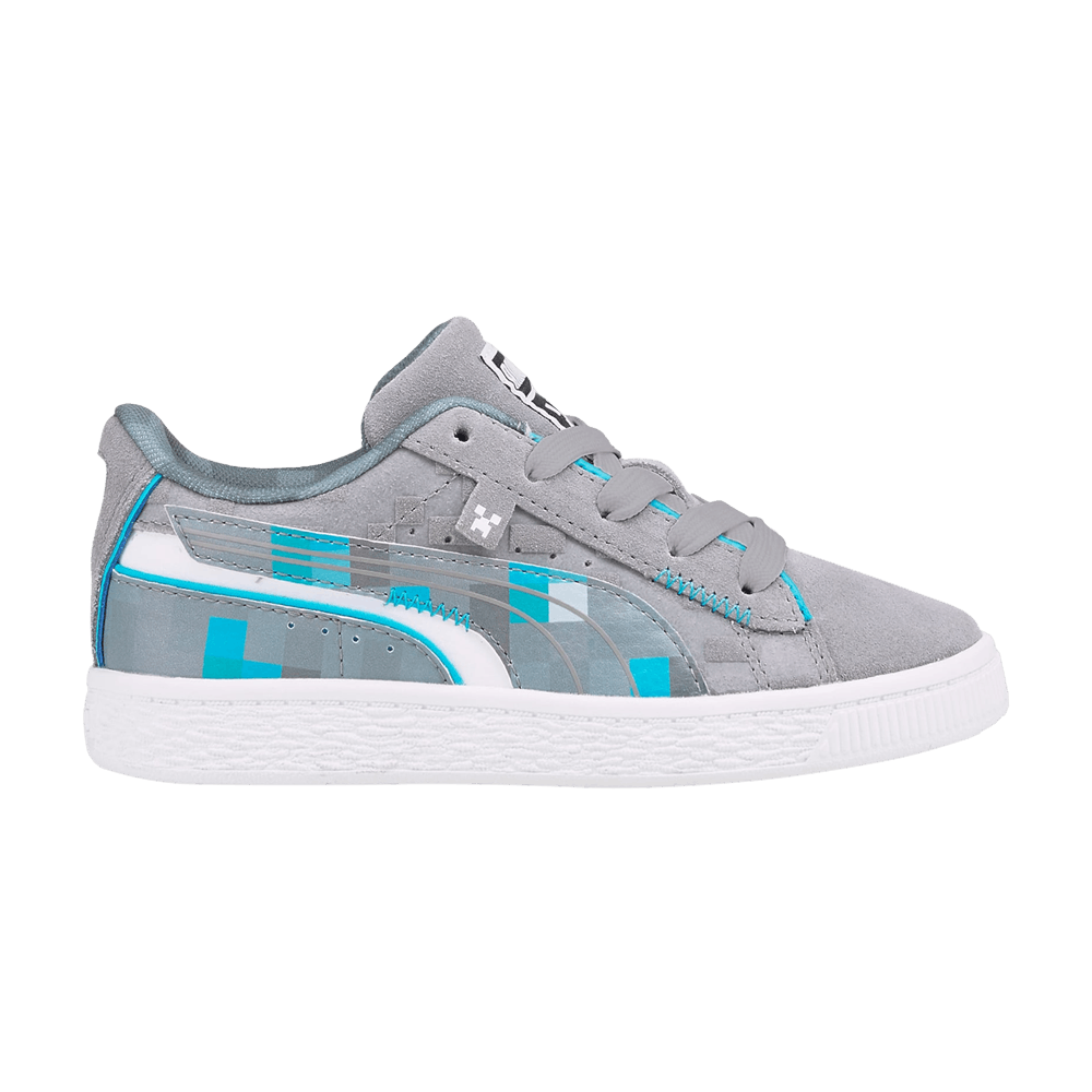 Кроссовки Minecraft x Puma Suede Little Kid 'Diamond Block'