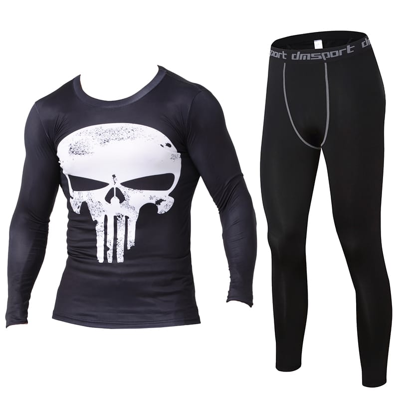 Компрессионный костюм Daiong Skull Longsleeve Set