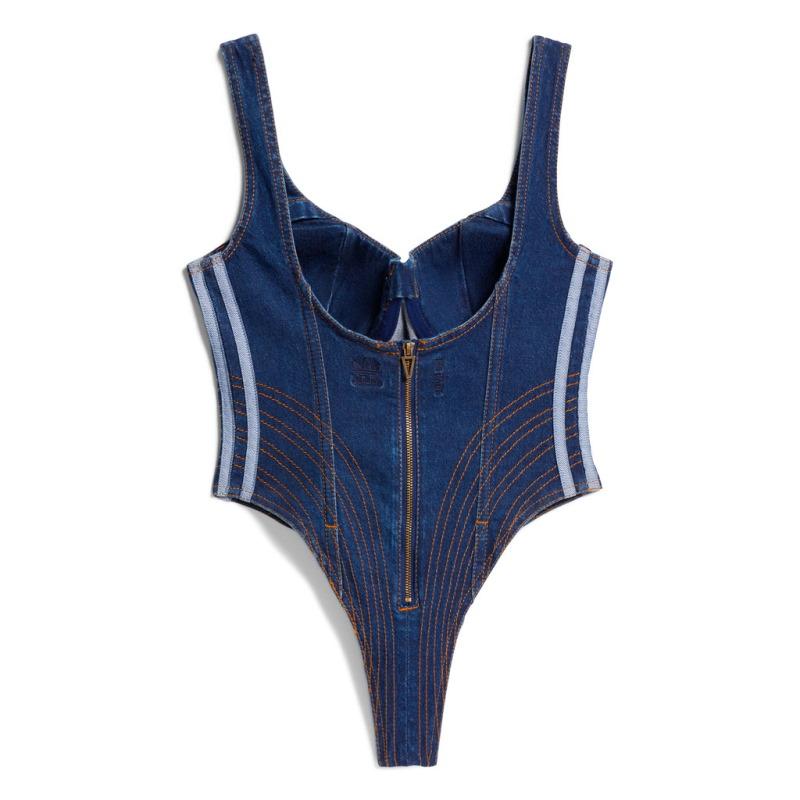Боди adidas Ivy Park Denim Bodysuit Dark Denim