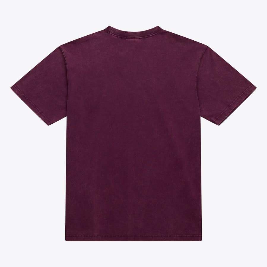 Футболка Mitchell & Ness Purple Anaheim Ducks Vintage Logo Fade Away Premium Pocket T-Shirt