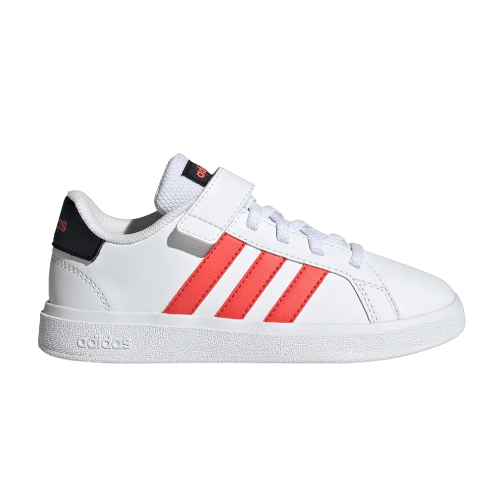 Krossovki-Adidas-Grand-Court-J-White-Bright-Red