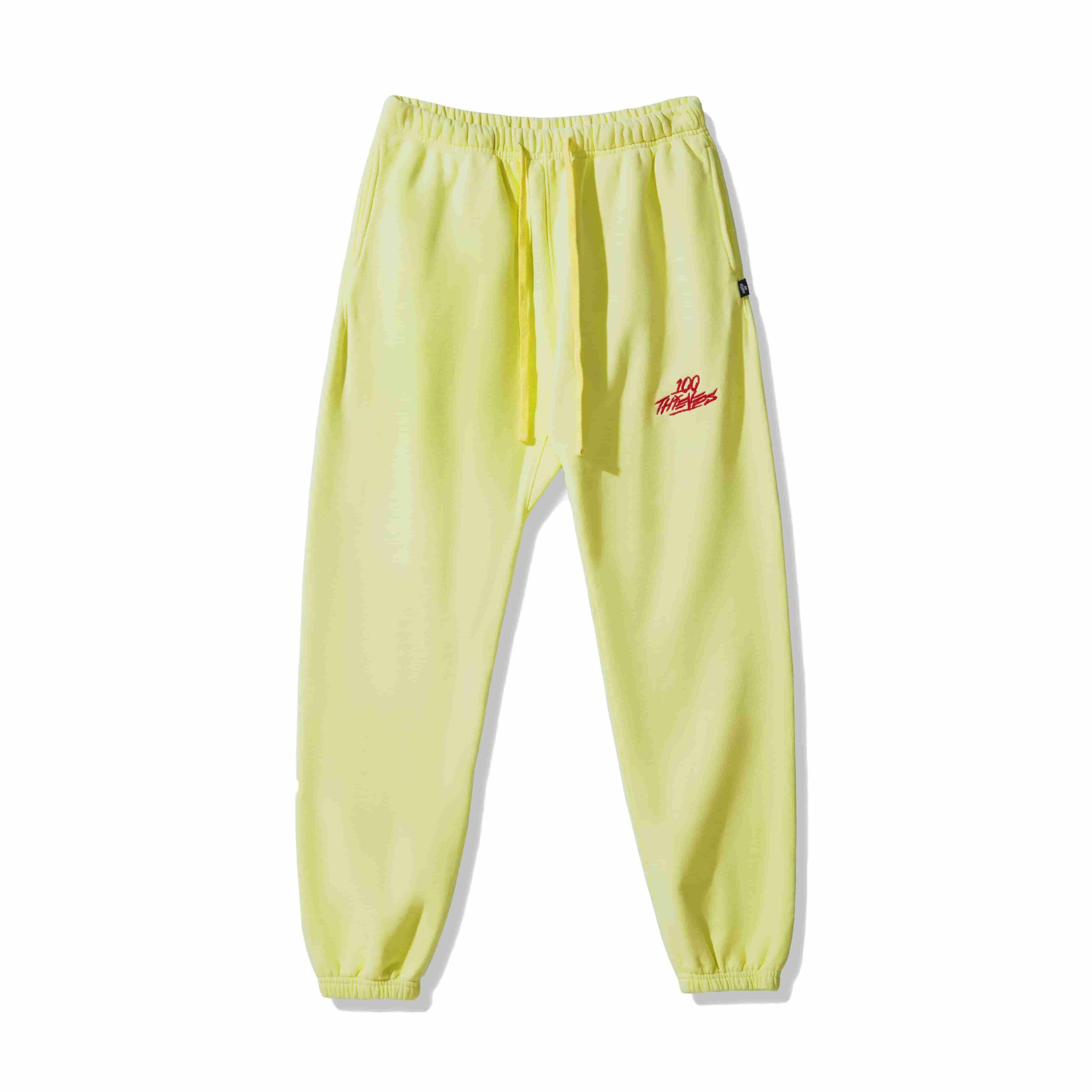 100-Thieves-Infinite-Fleece-Pant-Lemonade-scaled