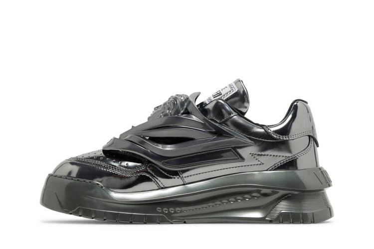 Кроссовки Versace Odissea Caged Rubber Medusa Sneaker 'Metallic Grey'