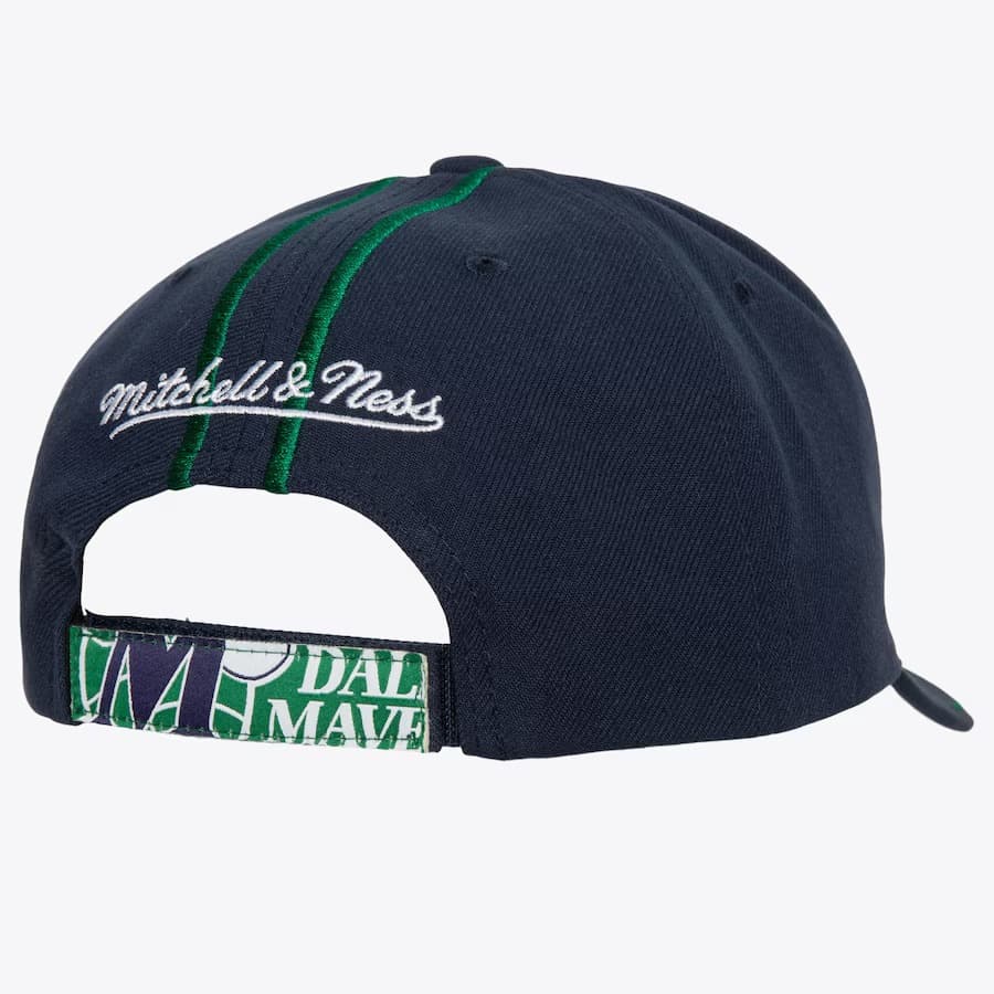 Бейсболка Mitchell & Ness Navy Dallas Mavericks Hardwood Classics 1998 Draft Pro Adjustable Hat