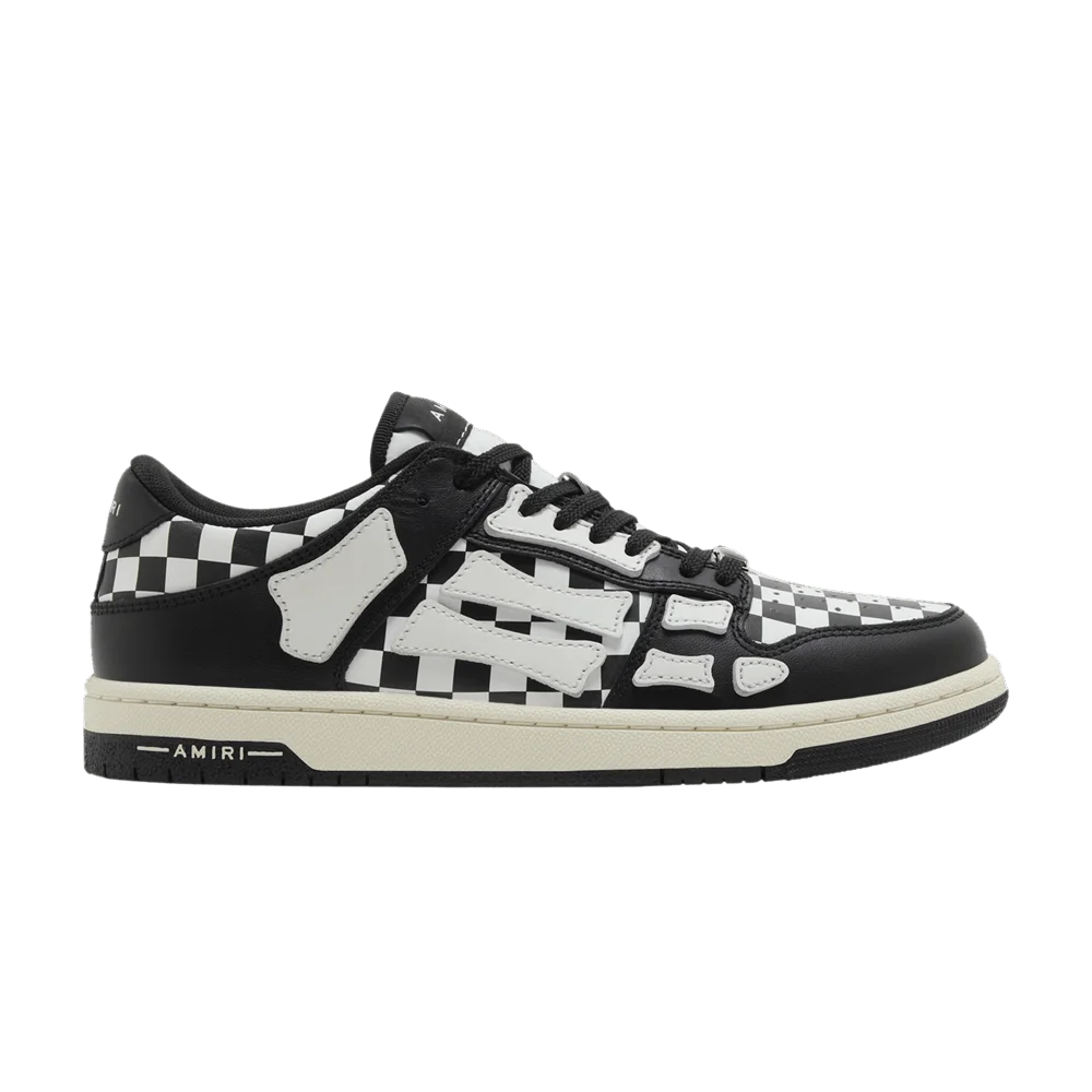 Krossovki-Amiri-Wmns-Skel-Top-Low-Checkered-Black-White
